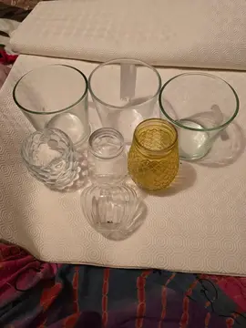 lot d oobjets en verre