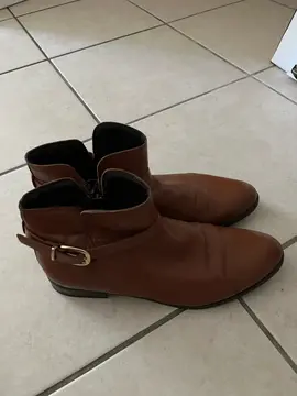bottines en cuir