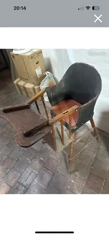 chaise haute ancienne