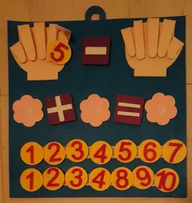 Tableau de calcul en feutrine