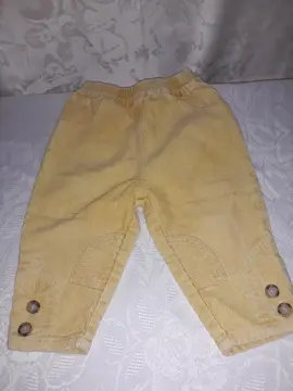 Pantalon "Kimbaloo" 8 mois couleur : moutarde - taille élastiquée