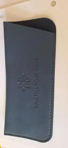 Etui à lunettes bleu