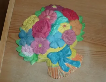 Déco en platre peint