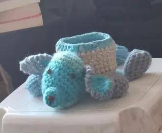 Chien vide poche fait main au crochet