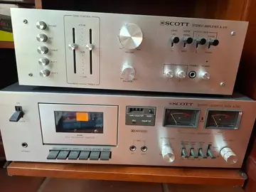 lot Ampli + stéréo cassette marque SCOTT