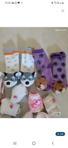 lot de chaussettes, culottes fille