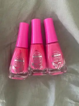 3 vernis semi-permanents rose fluo