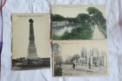 Lot de 3 cartes anciennes de CHAMPIGNY (Val-de-Marne) Années 1900