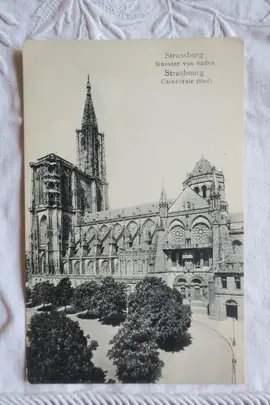 Carte postale ancienne STRASSBURG Münster von Süden / STRASBOURG La Cathédrale (sud)