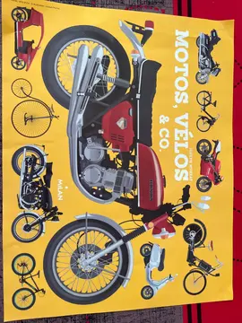 affiche motos et vélos