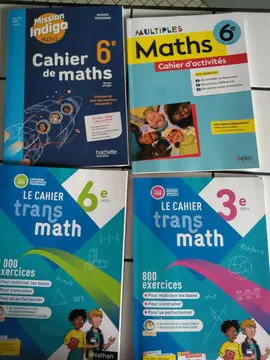 Cahiers d'exercices maths 6e 3e