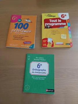 3 cahiers d'exercices 6 ème