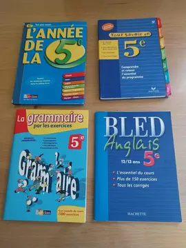 4 cahiers d'exercices 5 ème