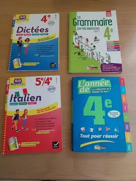 4 cahiers d'exercices 4 ème