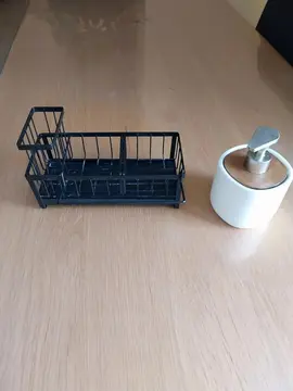 porte éponge + contenant pour savon liquide