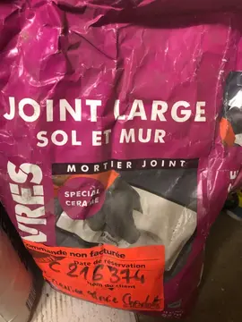 enduit, mortier joints