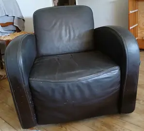 2 fauteuils cuir