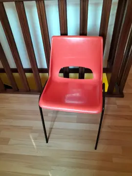 chaise orange