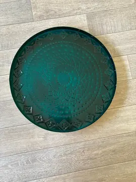 Grand plat vert sapin