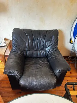 Fauteuil en cuir