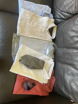 5 chemises+ceinture+cravate