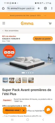 matelas emma 160×200