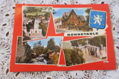 Ancienne carte postale BONNETABLE (Sarthe) 1978