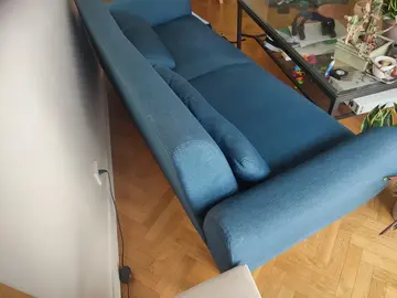 canapé bleu