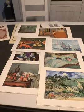 lot de reproductions de tableaux