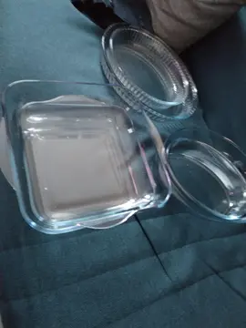Lot de plat en verre