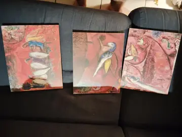 3 tableaux Chagall bon etat