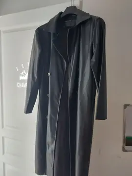 longue veste légère Style cuir