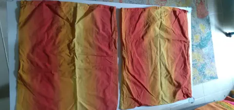 2 taies orange 47*57cm