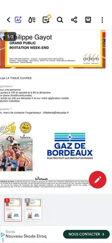 donne 2 entrées decastar talence