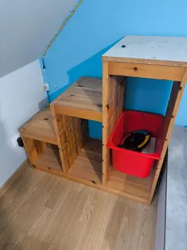 lot de deux meubles bois