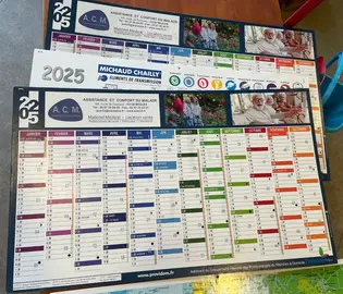 3 calendriers 2025