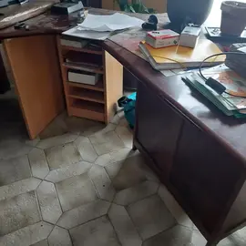 partie arrondie du bureau