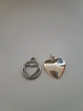 2 pendentif coeur