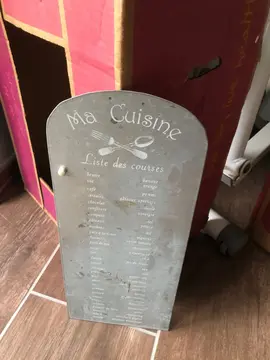 plaque métallique