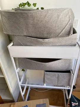 commode tiroirs tissus