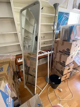 miroir en pied incline