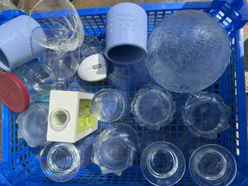 lot verres, pot