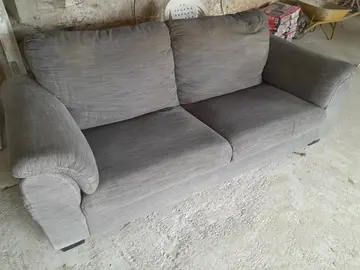 canapé ikea gris tissu