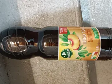 thé glacé à la pêche