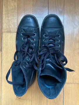 Baskets cuir noir Converse taille 41