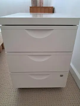 meuble classeur sous bureau en métal
