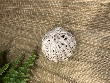 Boule décorative rotin