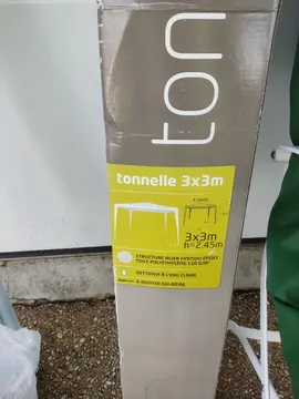 Tonnelle 3 x 3 m
