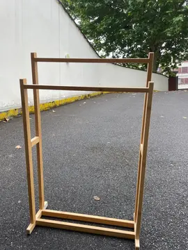 porte serviette en bambou