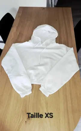 Sweat Court Blanc en XS
